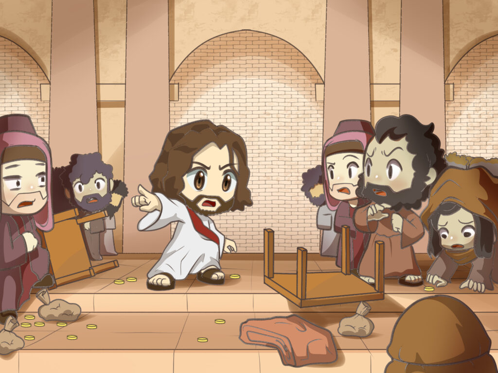 Jesus cleansing the temple